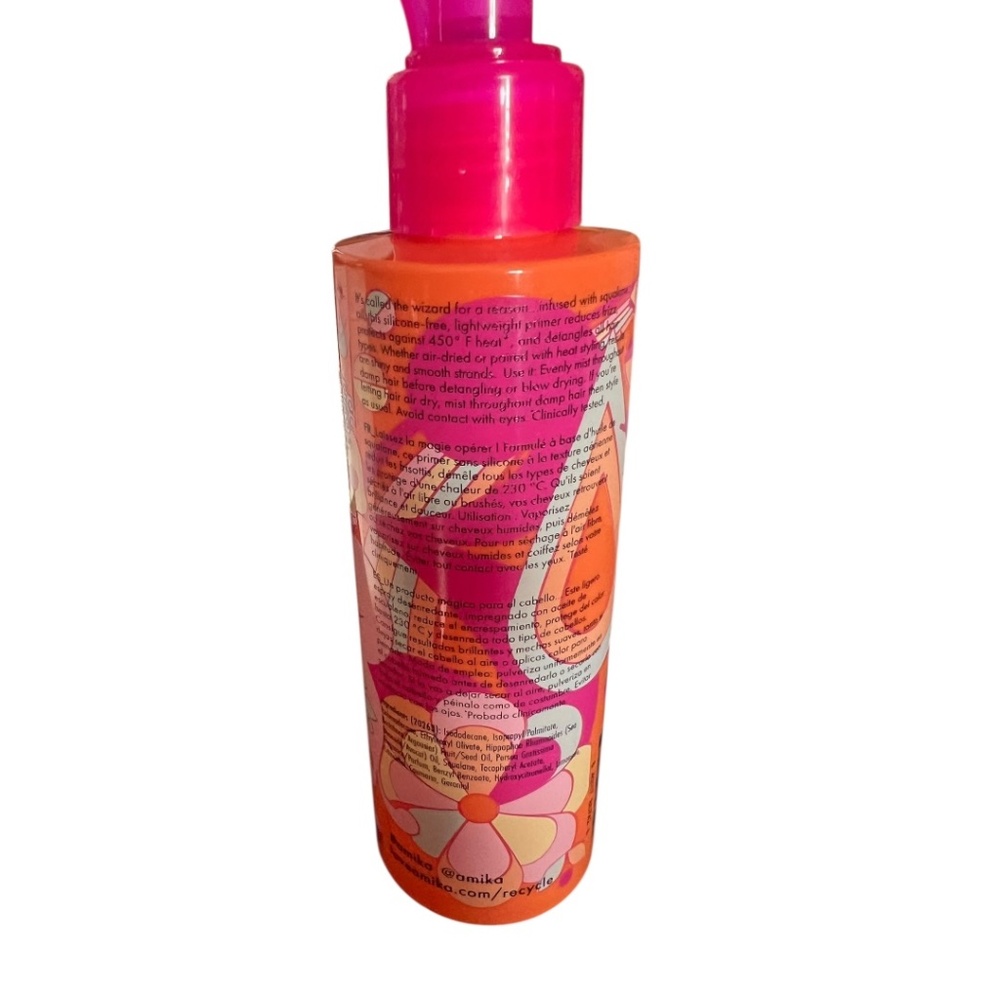 Amika The Wizard Detangling Primer 5 oz Silicone-Free Heat Protectant Full Size - Picture 3 of 4